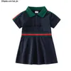 Girl Designer Clothing Girls Summer Short Manleeve Cotton Baby Kids 2 Colours Dress