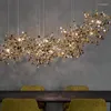 Żyrandole nowoczesne lampy wisiorek ze stali nierdzewnej lampa jadalnia Lampa LED Luminaire Supendu Restaurant Living Loft Light