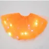 LED GLOWS Light Girls Tulle Star Short Tutu Jupe Enfants Ballet Fancy Dancewear Party Costume Ball Robe Mini jupe 240426