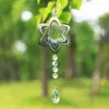 Garden Decorations Wind Chimes Crystal Suncatcher 3D Bearing Rotation Stainless Tree of Life Butterfly Prism Sun Catcher Garden Decoration Outdoor