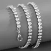 Designerhänge halsband Hip Hop Zircon Claw Chain med hög kvalitet och fashionabla designkänsla 10mm rad av diamant kubanska kedjor