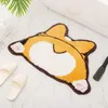 Mattor Cartoon Animal Cashmere Söt rolig matta Anti Slip Bath Mat Door Rugs For Bedroom Living Room Decor Kawaii