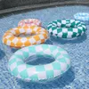 1pcs Плетаж ПВХ кольцо для плавания взрослые дети сгущенное плавательное кольцо надувное поставки воды Lifebuoy 240426