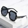 Gafas de sol 2023 Nuevas gafas de sol de marca de damas de gran marco de la moda