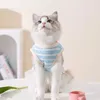 Собачья одежда для домашних животных полосатой майки на летнем кошка маленькая бибера
