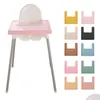 Cups, Dishes & Utensils Cups Childrens High Chair Placemat All-Inclusive Sile Table Mat Baby Feeding Accessories Leakproof Easy To Cle Dhdu0