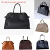 The Row Bag Margaux15 Terrasse Tasche Margaux17 Real Leder Cross Body Schulter Handtaschen Strand Gepäck Damen Herren Weekend Weekend Travel Einkaufstasche Geräumigkeit