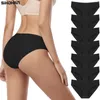 Women's Panties 7 Pack Cotton Underwear Female Sexy Bikini Breathable Ladies Invisible Women Hipster