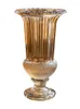 Vasen Glaskristall Vase Vintage geprägt große Golddekoration Amerikanische Wohnzimmer Esstischblume