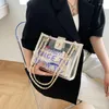 Shoulder Bags Luxury Handbags Women PVC Designer High Quality 2024 Sac A Main Brand Transparent Crossbody Messenger Bag For