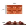 Formy 3d Kulka okrągłe pół kuli Formy silikonowe do DIY Baking Pudding mussse czekoladowe ciasto