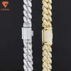 Lifeng Fashion Custom Jewelry Selling Gold Cuban Link Chain 925 Sterling Silver White Yellow Hip Hop Necklace
