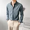 camicie personalizzate per uomini fatti su misura per la moda casual slim fit camicie business uomini maniche lunghe in stile coreano abbigliamento s-xl 240423