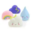 Baby Bath Toys Creative Bath Mether Touet Soft Glue Salle Bathroom Clouds Raindrop Thunderstor Down Floating Play Water Educational Touet