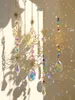 Gartendekorationen Kristallsonne Fänger Lotus Hängende Sonnencatcher Regenbogenhersteller Chakra Leuchtfänger Buntglas Fenster Outdoor Gartendekoration