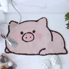 Mattor Cartoon Animal Cashmere Söt rolig matta Anti Slip Bath Mat Door Rugs For Bedroom Living Room Decor Kawaii