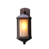 Wall Lamps American Industrial Retro Lamp Die-Cast Aluminum Glass Lampshade Outdoor Restaurant Nordic Bar Aisle Light