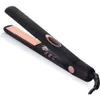 Sleeke Professional Titanium Hair Starten/Flat Iron - 1 -tums flytande plattor, negativ jonförstärkare, svart färg, lämplig för alla hårtyper, blankare hårgaranti