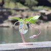 Faroot Arrivée Flamingo Vase Hydroponic Vase Whited Fir Verre Conteneur Ornement pour la maison 240423