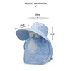 Bérets Face and Neck Sunhat Fashion Wide Brim UV Protection Hat Sun Outdoor