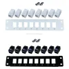 Tools 8Port 6 Shielded Patch Panel RJ45 Network 10G Ready Metal Housing ColorCoded Labeling for T568A and T568B Wiring