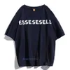 T Shirt Designer Mode Esse Shirt Casual Mens Women Sommer Luxusdrucke Brief Lose T -Shirt Man Kleidung