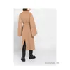 Wool Parkas Coat Cashmere Coat Designer Women's Designer Coat Over -Coat Max Mara Classic Polo Camel Coat