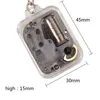 Keychains Metal Home Decor Diy Play Set Clockwork Mechanical Work Key Chains Case Music Boxes Rings Rings