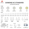 Redleaf suelto Gemstone Lab Diamond IGI Gia Certificado 1CT 2CT 3CT VVS SINTÉTICO HPHT CVD Laboratorio suelto Diamante cultivado