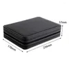 Titta på rutor 1 datorer 8 slots Display Box Jewelry Case Portable Travel Collector Storage Organizer Black