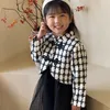 Zestawy odzieży chińskie sukienki dla dziewcząt na wiosnę modne i modne kurtki w stylu zachodnim dla dzieci spódnice księżniczki