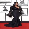 Grammy Awards Plus Size Celebrity Red Carpet Party Gowns Deep V Neck Carzy długie rękawy Sukienki Mermaid Evening Suknie forma1785151
