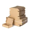 10st Whitebrown Multi Size Kraft Carton Packaging Wedding Party Small Presents Handmade Soap Chocolate Candy Event Present Box 240426