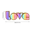 Bordslampor Led Love Sign 3d Night Lights Colorful Letter Lamp Valentine's Day Decor Light For Home