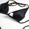 Women's Swimwear Sexy Bikini Sets Solid Swimsuit Women Summer Tie Side G-String Thong XXL Swimming Suit Female Bandage Beach Wear