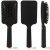 Tiktok Abs Air Cushion Airbag Massage Comb Man och kvinnlig antistatisk frisör Brush Black Gold Ring Base 240411