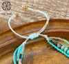 Link Bracelets 2024 Boho Romantico Romantico carino abbinamento a strati blu per le donne perle di pietra naturale Dichiarazione di gioielli Y2K Accessori gotici