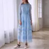 Abiti casual 2024 abito di design lussuoso per donne boutique femminile manica lanterna in pizzo lunghe donne lunghe donne eleganti galà vestidos