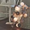 Украшения 20 -й ватные шарики струны светильники гирлянда сказочные уличные свети