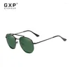 Sunglasses GXP Hexagon Retro Reflective Men Sun Glasses Stainless Steel Eyewear Men's Polarized Beach