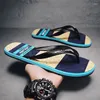 Slippers Men Flip Flip Slides 2024 Trend Summer Anti-Skid Man Out Outdoor Light Casual Beach Sandals House