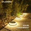 Decorazioni 4 pezzi percorso solare a LED super luminoso leggero ip65 impermeabile 3.7V 1200 mAh lampada a terra per decorazione da giardino