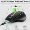 Rapoo MT750 Multimode Multimode Wireless Mouse Ergonomic 3200 dpi Bluetooth Easyswitch fino a 4 dispositivi 240419