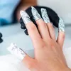 Nagelgel remover folie afweekt af van manicures Poolse wikkels verwijderde katoenen pads tinnen reiniging