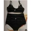 Bras Womens Wire Rahat Spor iç çamaşırı set moda sutyen sutyen vintage siyah beyaz iç çamaşırı damla dağıtım giyim othqj