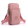 Bolsa de teléfono móvil para mujeres Nylon Cell Coin Strap Strap Shoulder Bolsas de cuerpo cruzado para viajar en billetera 240423