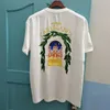 Summer 220g Contton Real Casa Tennis Club T Shirt Tint Cotton Cotton Harajuku Camisas gráficas 240424