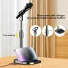 Mikrofonowe stojak na mikrofon, regulowane biuro stojakowe z mikrofonem z popowym filtrem, mocowanie uderzenia, klips mikrofonowy, metalowa śruba 5/8 "do 3/8"