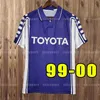 Retro Fiorentina Soccer Jerseys Batistuta Rui Costa Home Football Shirt Camisas de Futebol Vintage Classic 84 85 89 90 91 92 93 94 95