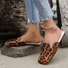 Slippers Ladies Fashion Summer Leopard Patter